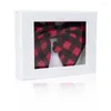 Bow Ties Design Cotton Pre -Tied Men's Bowtie Hanky ​​Set verstelbare zakelijke bruiloft nekband voor mannenaccessoires