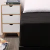 Defina a cama de coloração de cor sólida protetor de colchão à prova d'água de cama de cama de cama de lençol de linho Têxteis caseiros Juego de Cama