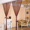 Curtain Urijk 200x100cm Modern Cute Line Shiny Tassel String Door Window Room Divider Valance Home Decoration
