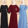 Ethnic Clothing Muslim Dress Fashion High-density Chiffon Simple Elegant Long Dresses Abaya Dubai Turkey