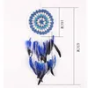 Decorative Figurines Blue Creative Hand Hook Disc Dream Catcher Pendant Room Living Porch Fashion Decoration Friend Birthday Gift