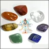 Arts And Crafts 7Pcs/Set Reiki Natural Stone Tumbled Irregar Polishing Rock Quartz Yoga Energy Bead For Chakra Healing Decoration Dr Dhdeh