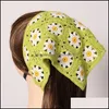 Bandeaux Triangar Bandeau Bande De Cheveux Vintage Fleurs Turban Motif Tissé À La Main Mode Imprimer Femmes Chapeaux Accessoires Drop Delive Ot3Qb