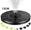 Garden Decorations Solar Water Fountain 1W Mini draagbare zwevende pomp met 10 sproeiers voor achtertuinvijver buiten