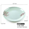 Plates Yangge Plum Plate Flower-Shaped Rocker Western Style Pastry Cold Dish Side Melamine Tableware Snow