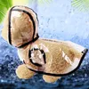 Vestuário para cães pet pet transparente na capa de chuva e à prova de vento EVA Material Material Puppy Capuz Grande roupas pequenas médias