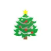 Schuhteilezubehör leuchtet im dunklen Croc Jibz Charm Weihnachts -Cartoon -Muster 2d PVC Luminöse Dekorationen Fluoreszenz Clog Pin DH4TE