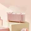 Boîtes de rangement Cosmetics Cosmetics Image à poussière avec comptoir de couverture Boîte de bureau multifonctionnelle Partement de bureau pour salle de bain