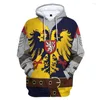 Herren Hoodies 2023 Herbst Winter Langarm Ritter Lässige Mode Einzigartige Persönlichkeit Stil Männer Kleidung Sweatshirt Polyester Stoff