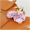 Ketten 10 teile/beutel Stoff Seide Satin Blume Perlen Kappe Anhänger Quasten Ohrringe Charme Für Schmuck Machen Handgemachte Accessoires DIY Hangi Dhm2X