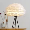 Table Lamps Nordic Feather Lamp Living Room Bedroom Romantic Wedding Decoration