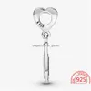 Charms 925 Ayar Sier Kırmızı Emaye Nostaljik Kaset Dangle Charm Fit Pandora Bilezik Diy Takı Aksesuarları Damla Teslimat Findi Dhcky