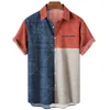 Men's Casual Shirts Summer 2023 Colorful Striped Plaid 3d Style Printed Men Hawaiian Beach One Button Plus Size 5xl TopMen's Quin22