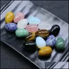 Stone Nonporous Natural 16X22Mm Egg Shaped Seven Chakras Healing Crystal Small Ornaments Drop Delivery Jewelry Otd5L