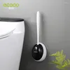 Caixas de armazenamento Ecoco Silicone Bush Acessórios WC Acessórios para limpeza drenável Montagem de parede Home criativo de banheiro de banheiro