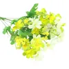 Flores decorativas grinaldas falsas exclusivas toque real e ecologicamente correto Bouquet 7 Flor artificial de seda de seda para casamentos decorativos