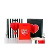 Emballage cadeau Happy Valentines Day Paper Bags avec Big Heart / Balloon Tipons Holding Gifts To Show Care Love1 Drop Delivery Home Garden Dhz5P
