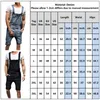 Men's Jeans Black/Blue Men Ripped 2023 Summer Hole Shorts Bib Pants Casual Overalls For Daily Homme S-3XL D301 Naom22