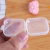 F￶rpackningsl￥dor Mini Clear Plastic Small Box Jewelry Earplugs Lagring Case Container P￤rla Makeup Transparent Organiser