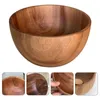 Bowls Wooden Salad Bowl Serving Cooking Kitchen Cutlery Basin Fruit