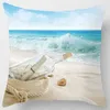 Pillow Case 40x40cm Polyester Beach Landscape Print Pillowcase Home Decor Car Sofa Cushion Cover