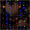 Led Strings 300Leds 9.8Ft X 3X lumières mariage noël chaîne fête d'anniversaire en plein air maison décorative fée rideau guirlandes goutte De Otcav