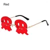 Sunglasses Trendy UV Protection Party Cosplay Rimless Sun Glasses Octopus Shape Funny