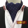 Noeuds papillon Gentleman Ascot Tie Cravat Luxury Mens Dots Neck Self For Men Wedding