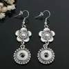 Charme 12mm Noosa Snap Button Dangle Chandelier Brincho 9 S￩rie de Flores de Sele￧￣o de Estilo