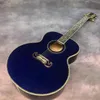 Guitare acoustique acoustique laquée bleu ciel 43" Jubmo Mold J200 Series