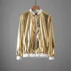 Men's Jackets Mens Shiny Jacket Gold And Silver Bright Color Streetwear Clothing Men Hip Hop Coats JacketMen's