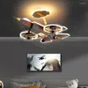 Kidsbedroom Decor Led Invisible Ceiling Fan Light Lamp Dining Room Fans With Lights Remote Control Lamps For Living