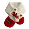 Sciarpe 2023 Autunno Inverno Peluche Bambini Sciarpa Ragazzi Ragazze Bambini Croce Cartone Animato Leone Rosso Copertura Del Collo Del Bambino Fazzoletto Da Collo Caldo