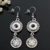 Charm 12mm Noosa Snap Button Dangle Chandelier Earring 9 Style selection Flower series