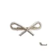 Fermagli per capelli Mollette Fermacapelli Smart C Simbolo Spilla in metallo Moda Bowknot Accessori Regalo per feste con carta di carta 1858 T2 Drop Delive Dhuam