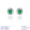 Stud Earrings Classic Cubic Zircon For Wedding Crystals Oval Earring Bride Women Girl Gift CE10707