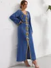 Robes décontractées Ramadan Eid Abaya dubaï turquie mode musulmane Hijab Robe Islam vêtements africain pour les femmes Robe Musulman Djellaba Femme