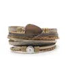 Bracelets porte-bonheur bijoux fantaisie Bracelet en cuir Pu couche Mti fermoir magnétique livraison directe Dhuym