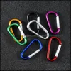 Schlüsselanhänger Karabiner Clip Ring Outdoor Sport Camp Karabinerhaken Schlüsselanhänger Wandern Aluminium Schlüsselanhänger Metall Cam Karabiner Gadgets Drop Delive Dhg03