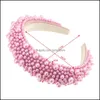 Hoofdbanden Hoge kwaliteit Imitatie Pearl Ladies Hair Hoop Party Performance Decoratie Decoratie Hoofdkleding Women Accessoires Organisator Nieuw Drop D OTPO7