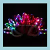 Andere Event Party Supplies Plüsch Gefüllte Led Kaninchen Haarband Glanz Katze Ohr Horn Krone Schöne Ostern Haar Hoop Flash Of Light Bunny Dhhrl