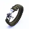 Link Bracelets 체인 도착 야외 스포츠 등반 조절 가능한 버클 남성 Paracord 수제 선물 간단한 보석류 링크 링크 링크