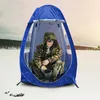 Tentes et abris Pêche d'hiver Spectateur UV Tente simple 1 personne Regarder automatiquement le jeu Auvent Abri anti-pluie Camping O6769644