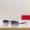 男性のためのカルティサントスデザイナーサングラスアンチストレクトフォトクロミック女性サングラスグラスリムレスアイウェア木製ユニークな長方形眼鏡txjh