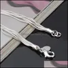 Charm Armbänder 925 Sterling Silber Armband Hohe Qualität 5 Liebesherz Armreifen und Schlangenketten für Frauen Damenmode Drop Lieferung Otcye