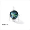 Charms Arrival Universe Luminous Galaxy Glass Ball Pendants Charm For Necklace Bracelet Fashion Shape Diy Jewelry Making Drop Delive Dhtkd