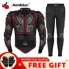 Motorcykel rustning motocross racing kostym Body Protection Jacket Protector ATV Kläder säkerhet unisex jackor mask