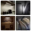 Wireless LED Under Cabinet Lighting Lamp USB Rechargeable Motion Sensor Closet Lights Aluminum Light For Kitchen Room