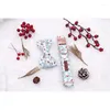 Collari per cani Zampe stile unico Collare natalizio in cotone con papillon Bacche rosse durevoli per piccole medie grandi