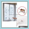 Rideaux Transparents Moustiquaire Moustiquaire Maille Sn Mosquitomesh Rideau Protecteur Insecte Insecte Flymoustique Windowmesh 150 X 130Cm Drop Del Dhzqp